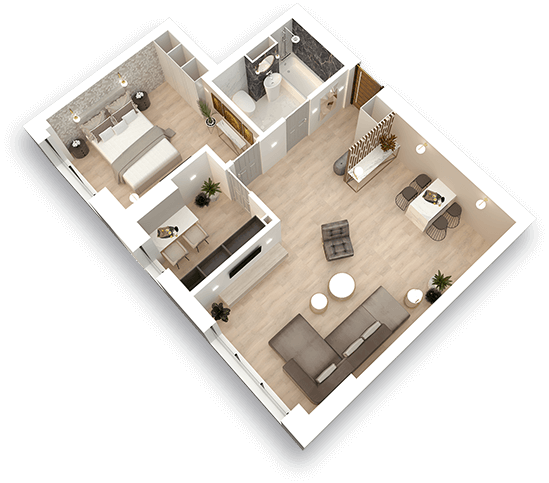 apartament 2 camere constanta tip A04 tomis tower