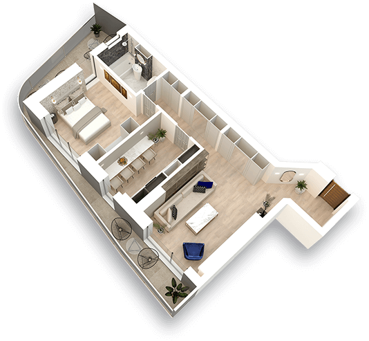 apartament 2 camere constanta tip A07 tomis tower