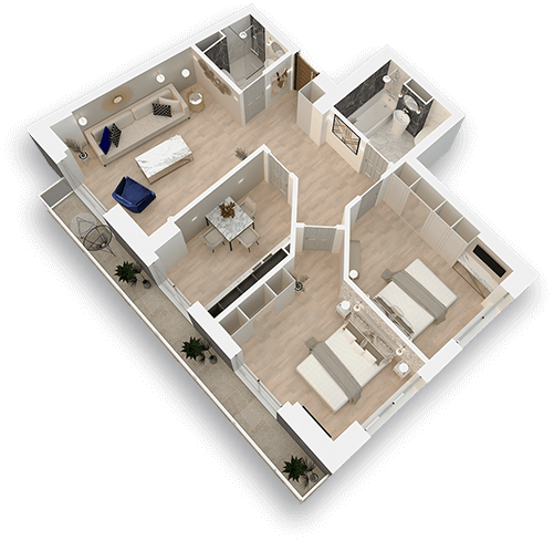 apartament 3 camere constanta tip A03 tomis tower